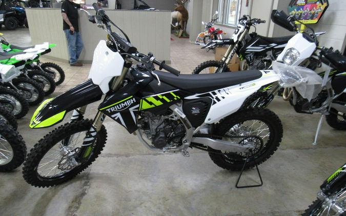 2025 Triumph TF 250-X Jet Black/Pure White