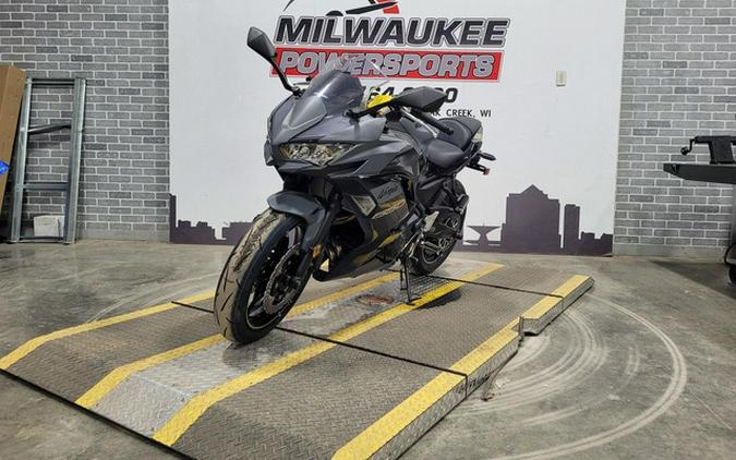 2024 Kawasaki Ninja 650 Metallic Matte Dark Gray/Metallic Spark