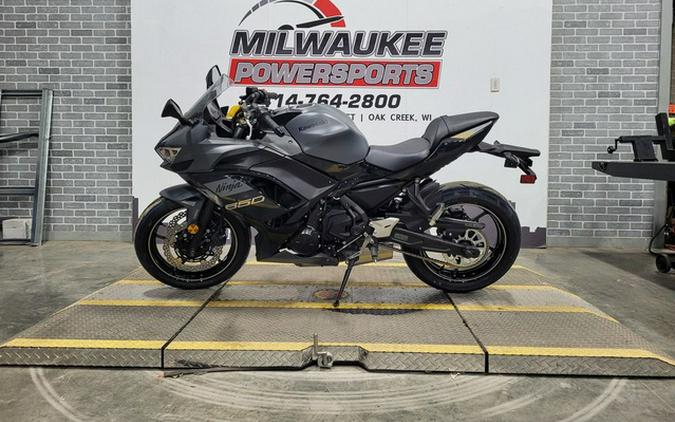 2024 Kawasaki Ninja 650 Metallic Matte Dark Gray/Metallic Spark