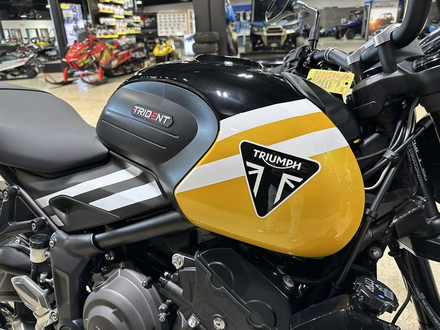 2025 Triumph Trident 660 Cosmic Yellow/Sapphire Black