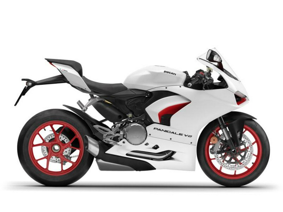 2023 Ducati Panigale V2 White Rosso Livery