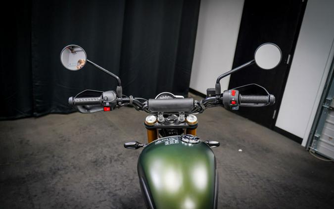 2026 Triumph Scrambler 400 X Matte Khaki Green/Matte Fusion White