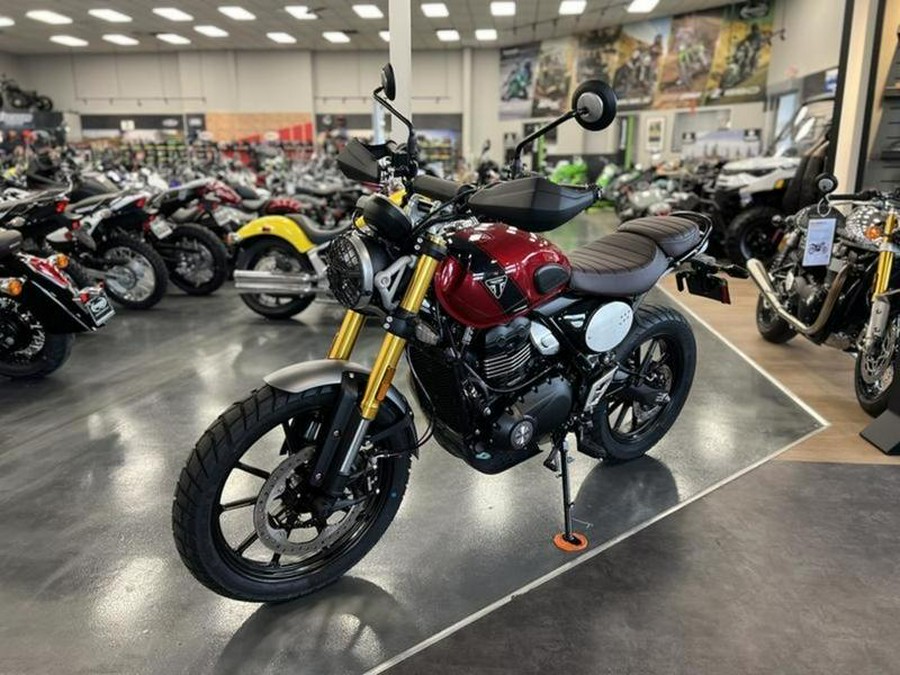 2024 Triumph Scrambler 400 X Carnival Red / Phantom Black