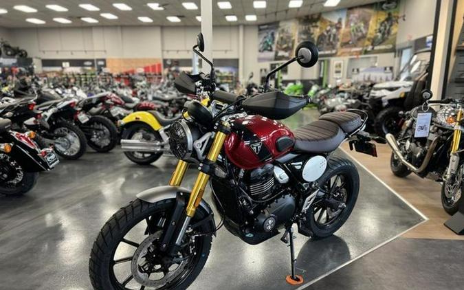 2024 Triumph Scrambler 400 X Carnival Red / Phantom Black