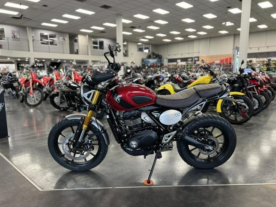 2024 Triumph Scrambler 400 X Carnival Red / Phantom Black