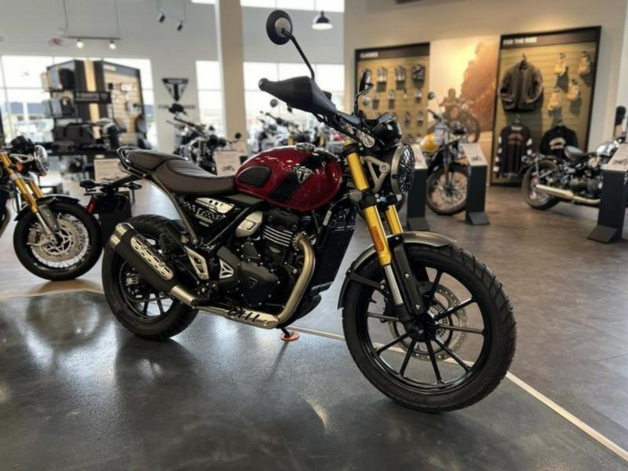 2024 Triumph Scrambler 400 X Carnival Red / Phantom Black