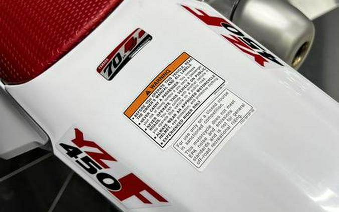2026 Yamaha YZ450F 70th Anniversary Edition