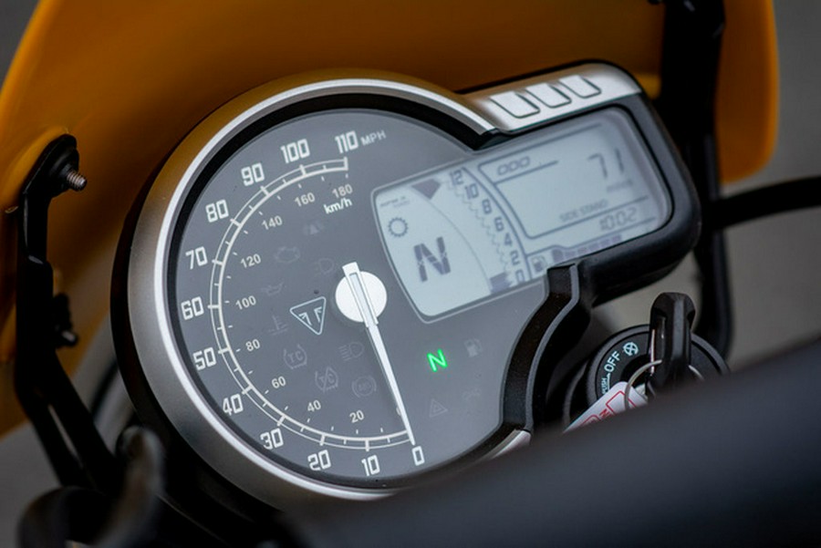 2026 Triumph Scrambler 400 XC Racing Yellow