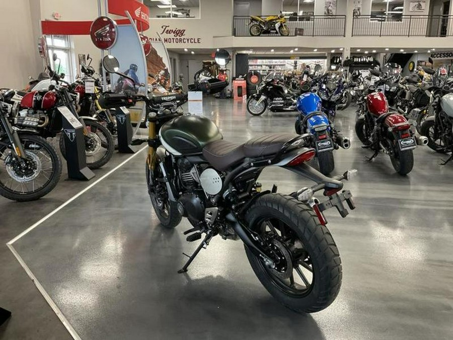 2024 Triumph Scrambler 400 X Matte Khaki Green / Fusion White