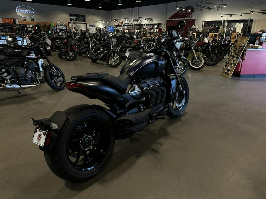 2025 Triumph Rocket 3 Storm GT Matte Sapphire Black and Satin Pacific Blue