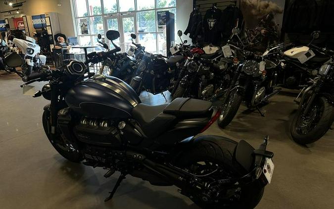 2025 Triumph Rocket 3 Storm GT Matte Sapphire Black and Satin Pacific Blue