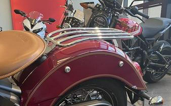 2020 Indian Motorcycle® Scout® 100th Anniversary Indian Red with Gold trim