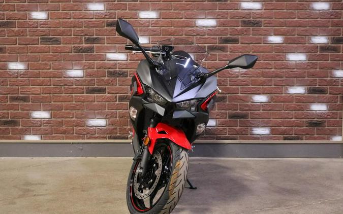 2024 Kawasaki Ninja® 500 ABS Passion Red/Metallic Flat Spark Black