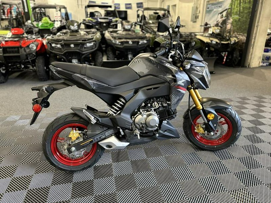 2024 Kawasaki Z125 PRO Cypher Camo Gray Matte/Metallic Matte Carbon Gray