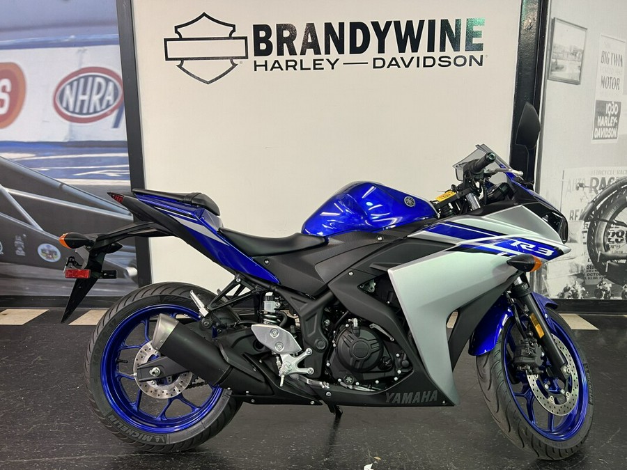 2016 YAMAHA YZF-R3 BLUE/SILVER