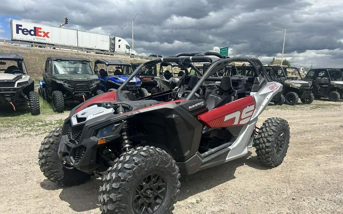 2024 Can-Am® Maverick X3 DS Turbo Fiery Red & Hyper Silver