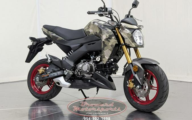 2025 Kawasaki Z125 PRO Cypher Camo Beige