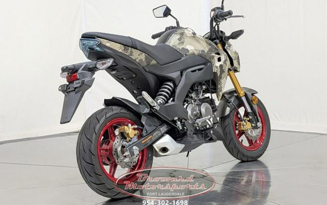 2025 Kawasaki Z125 PRO Cypher Camo Beige