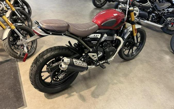 2024 Triumph Scrambler 400 X Carnival Red / Phantom Black