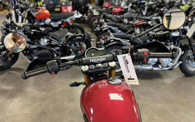 2024 Triumph Scrambler 400 X Carnival Red / Phantom Black