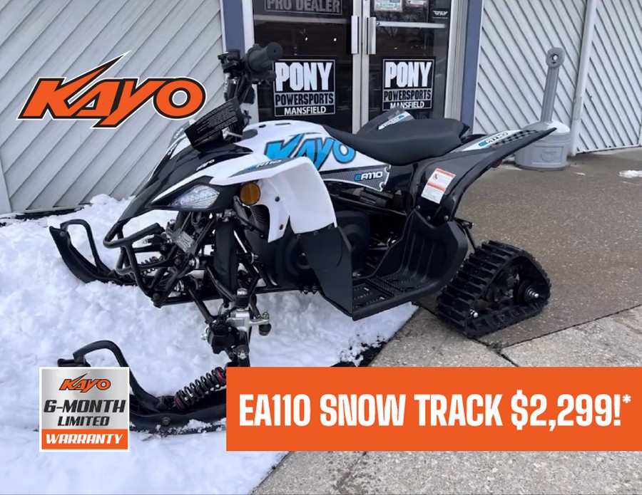 2024 Kayo EA110 Electric Youth ATV w/ Snow Track Kit!