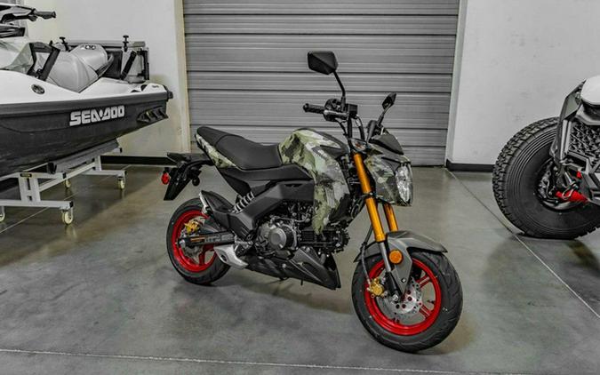 2026 Kawasaki Z125 PRO Cypher Camo Beige