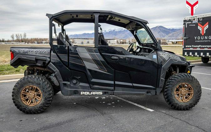 2019 Polaris General 4 1000 Ride Command Edition Black Pearl