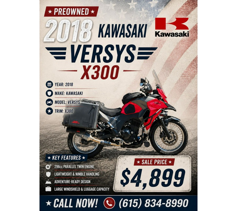 2018 Kawasaki Versys®-X 300 ABS