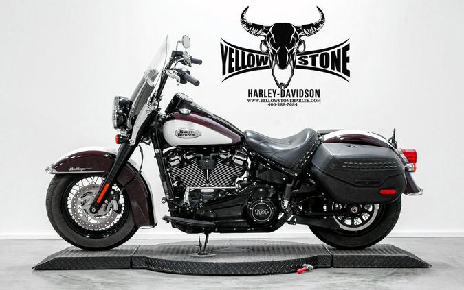 2021 Harley-Davidson® Heritage Classic 114 Midnight Crimson & Stone Washed White Pearl