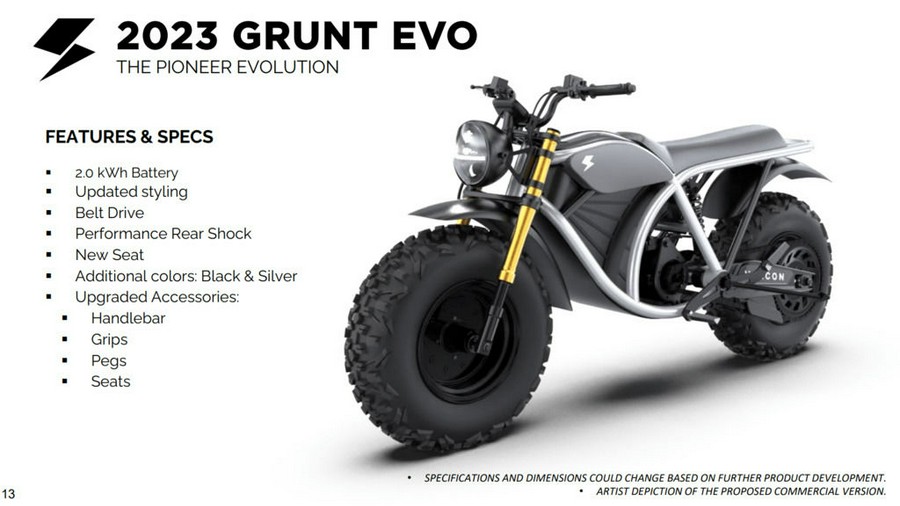 2023 Volcon ePowersports Grunt EVO