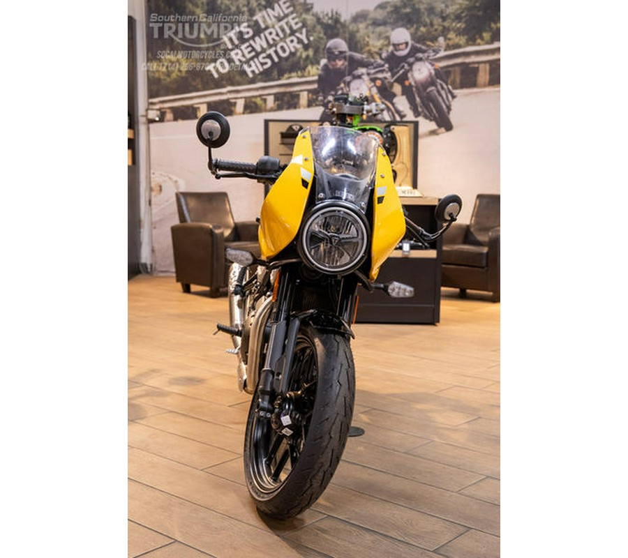 2026 Triumph Thruxton 400 Metallic Racing Yellow / Aluminium Silver
