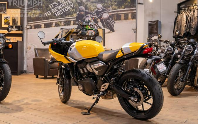 2026 Triumph Thruxton 400 Metallic Racing Yellow / Aluminium Silver