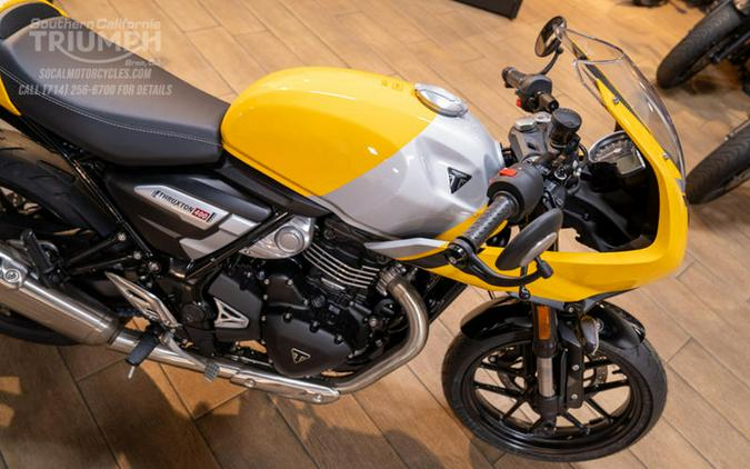 2026 Triumph Thruxton 400 Metallic Racing Yellow / Aluminium Silver