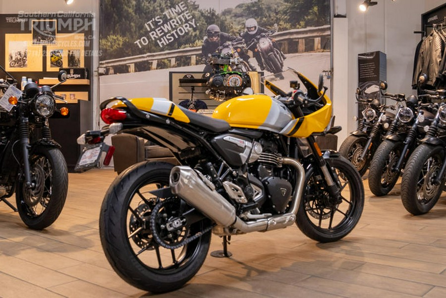 2026 Triumph Thruxton 400 Metallic Racing Yellow / Aluminium Silver