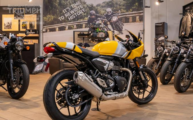 2026 Triumph Thruxton 400 Metallic Racing Yellow / Aluminium Silver