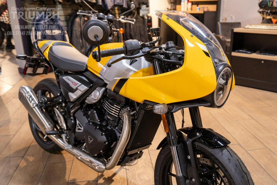 2026 Triumph Thruxton 400 Metallic Racing Yellow / Aluminium Silver