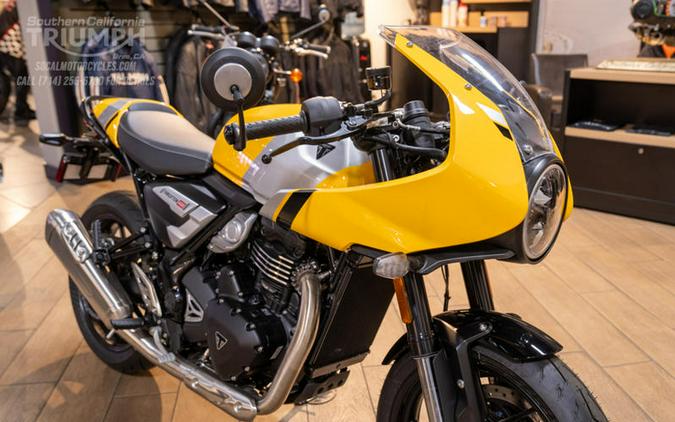 2026 Triumph Thruxton 400 Metallic Racing Yellow / Aluminium Silver