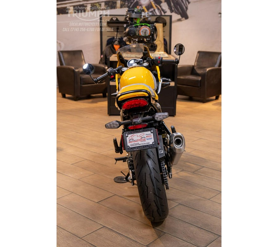 2026 Triumph Thruxton 400 Metallic Racing Yellow / Aluminium Silver