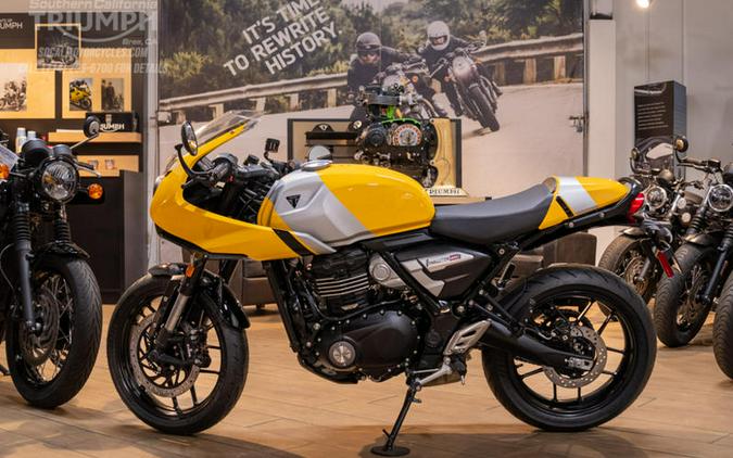 2026 Triumph Thruxton 400 Metallic Racing Yellow / Aluminium Silver