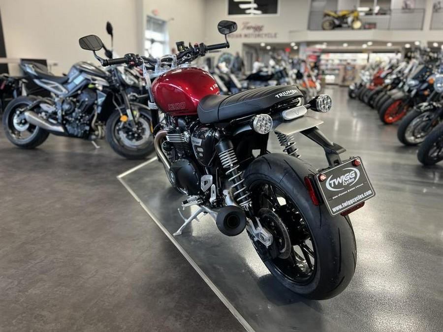 2024 Triumph Speed Twin 1200 Carnival Red/Storm Grey