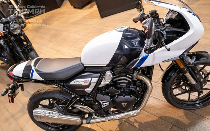 2026 Triumph Thruxton 400 Pearl Metallic White / Storm Grey