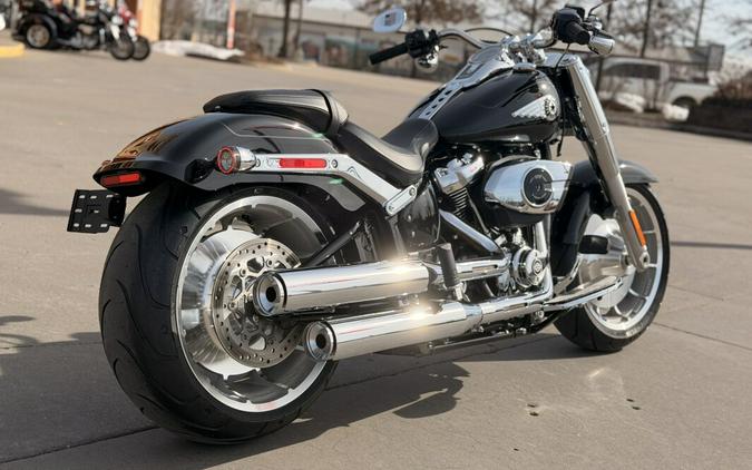 2026 Harley-Davidson® Fat Boy® FLFB Vivid Black Chrome Trim