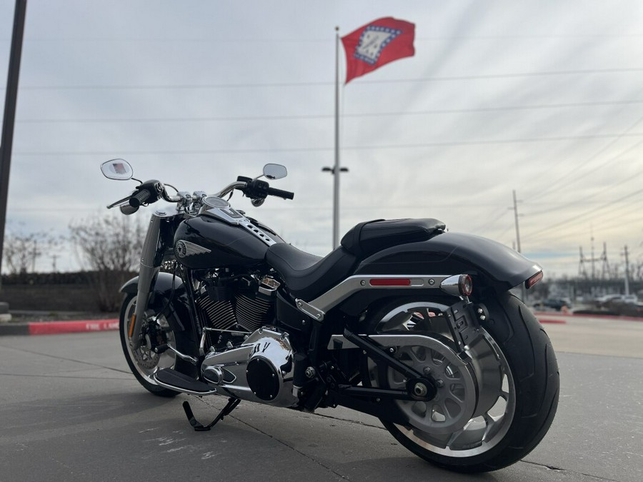 2026 Harley-Davidson® Fat Boy® FLFB Vivid Black Chrome Trim