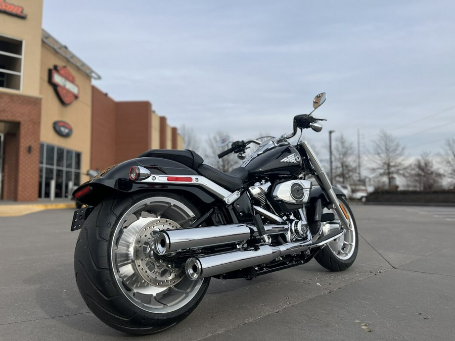 2026 Harley-Davidson® Fat Boy® FLFB Vivid Black Chrome Trim
