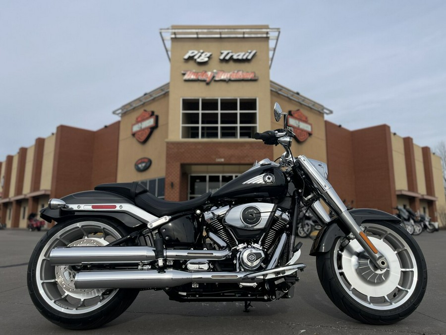 2026 Harley-Davidson® Fat Boy® FLFB Vivid Black Chrome Trim