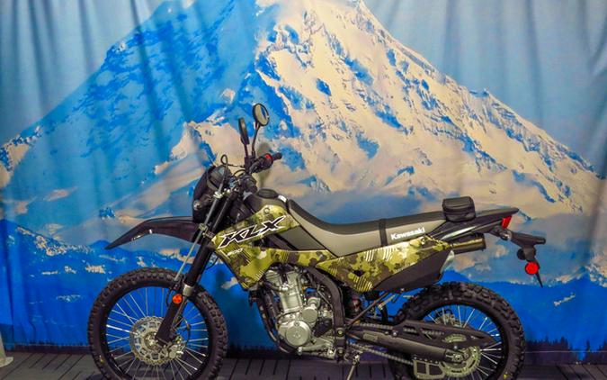 2026 Kawasaki KLX300 Cypher Camo Beige