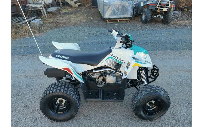 2025 Polaris Industries Outlaw® 110 EFI Bright White and Radiant Green