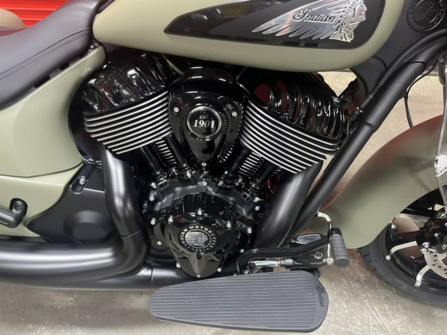 2025 Indian Springfield Dark Horse Moss Green Smoke