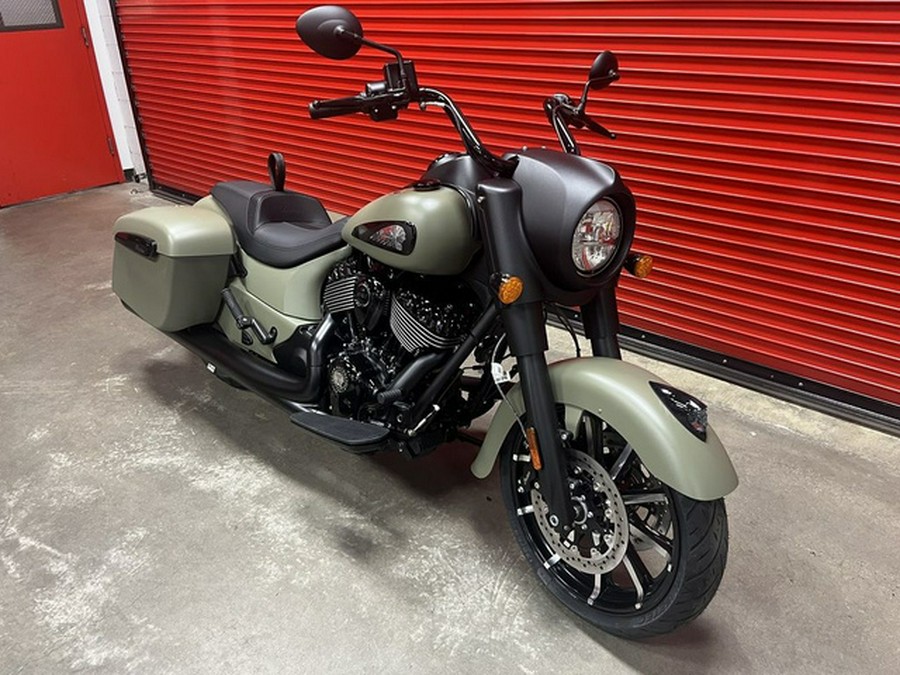 2025 Indian Springfield Dark Horse Moss Green Smoke