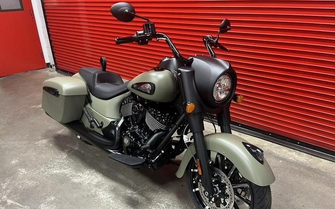 2025 Indian Springfield Dark Horse Moss Green Smoke